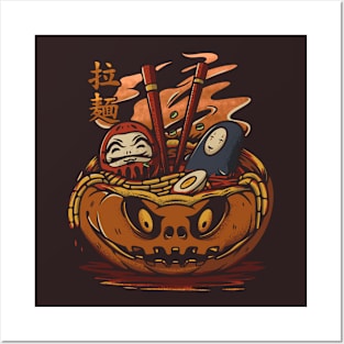 Ramen Halloween Posters and Art